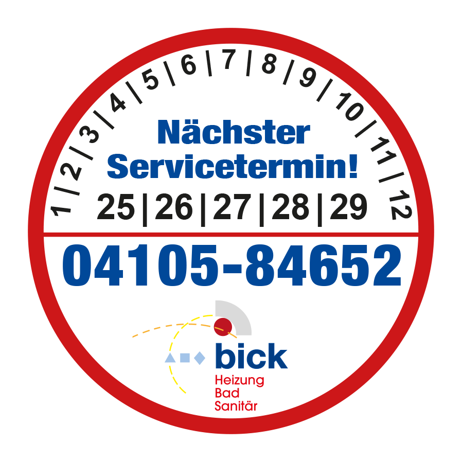 KCS Service-Aufkleber, Konturgestanzt
